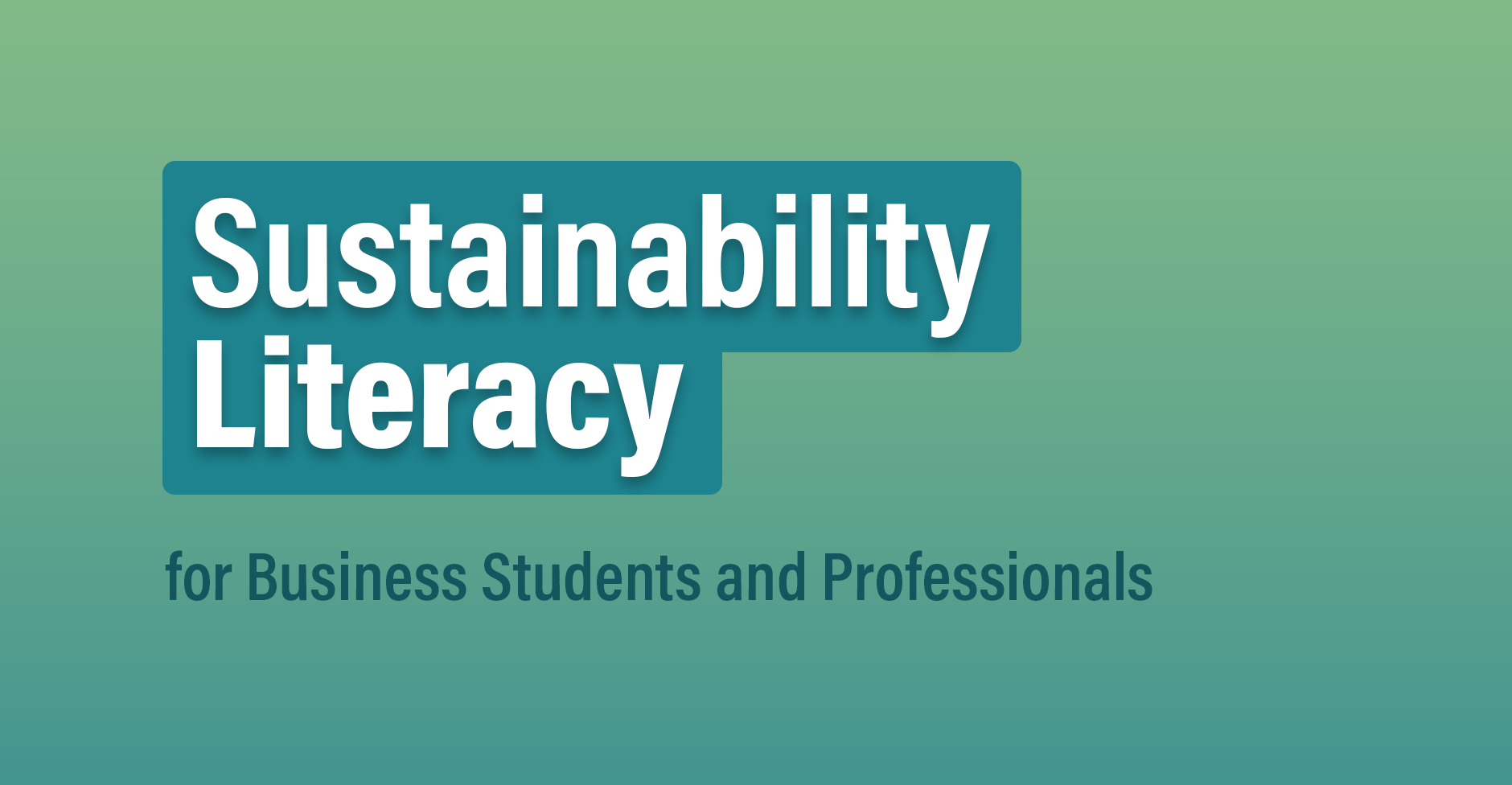 Sustainability Literacy for Business Students and Professionals