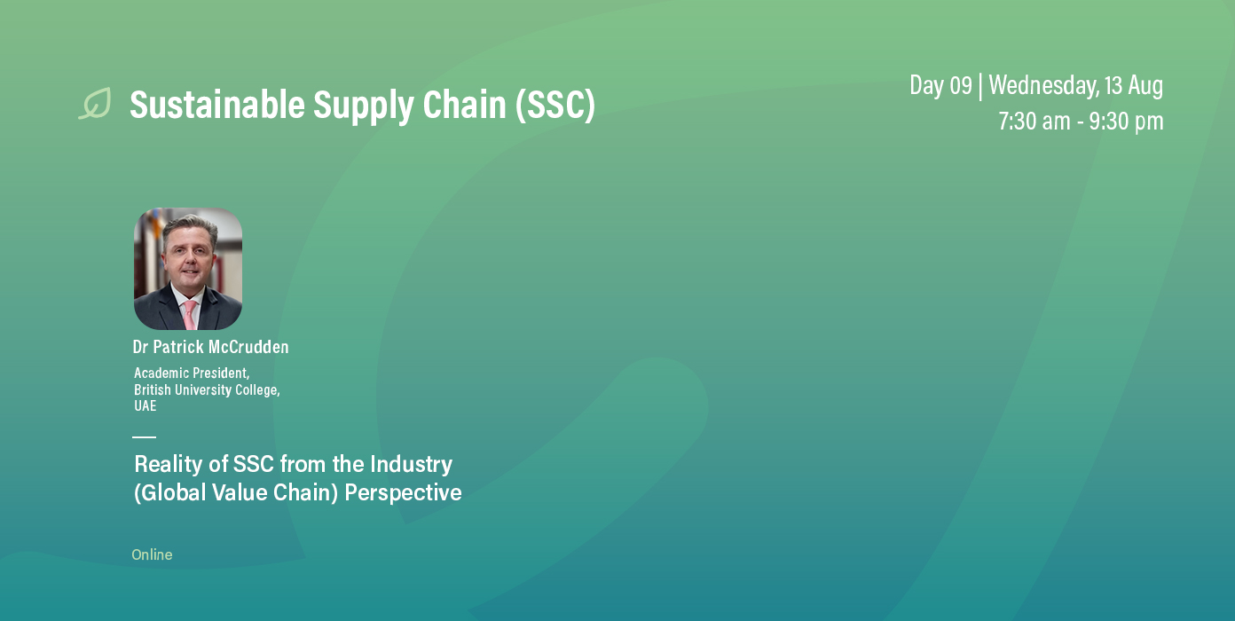 Sustainable Supply Chain (SSC)