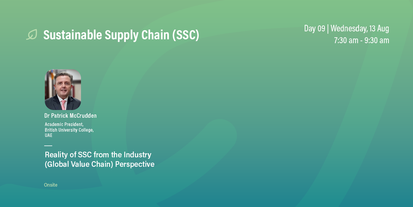 Sustainable Supply Chain (SSC)